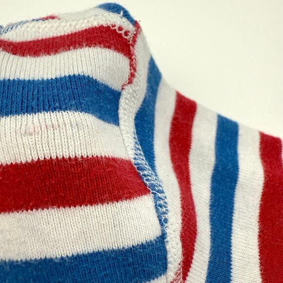 Hanna Andersson Organic Red White & Blue Striped Pajama Set - Picture 4 of 9